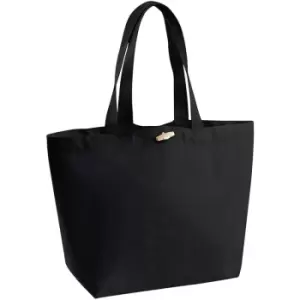 Image of Westford Mill Organic Marina Tote Shopping Bag (20L) (Pack of 2) (One Size) (Black) - Black