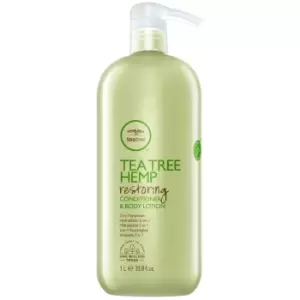 image of Paul Mitchell Tea Tree Hemp Restoring Conditioner and Body Lotion 1000ml