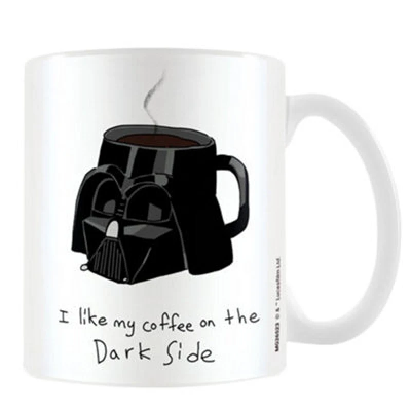 Image of Star Wars Dark Side Meme Darth Vader Mug White unisex