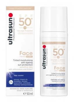 image of Ultrasun Face Tinted Ivory SPF50+ 50ml