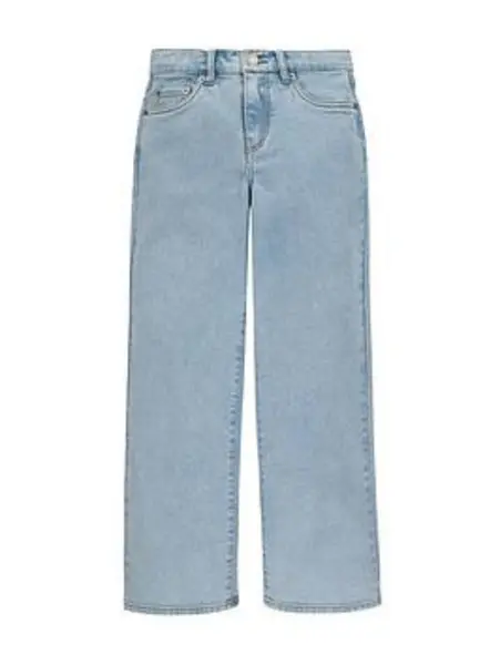 Image of Kids Wide Leg Jeans - Blue