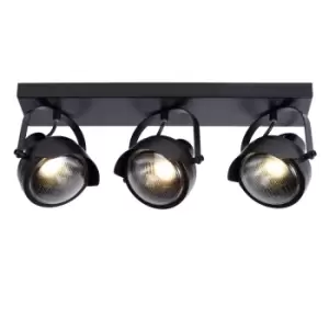 image of Cicleta Industrial Ceiling Spotlight Bar - 3xGU10 - Black