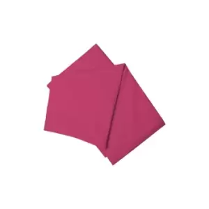 Image of Easy Care Minimum Iron Flat Sheet King Fuchsia