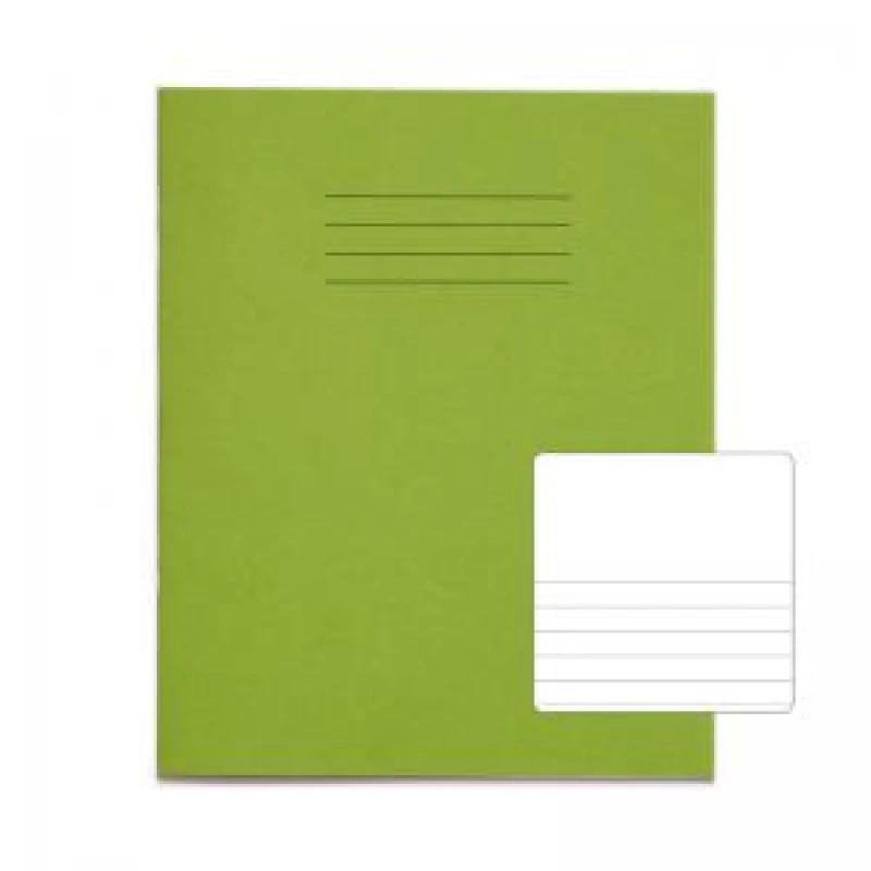 Image of RHINO 8 x 6.5 Exercise Book 32 Page, Light Green, TB/F8 (Pack of 10)