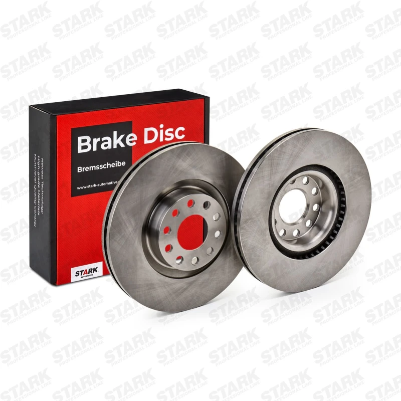 Image of STARK SKBD-0020378 Brake disc Front Axle, Vented, Cast Iron, Uncoated, Untreated, without bolts/screws Cast Iron Brake Disc (82)