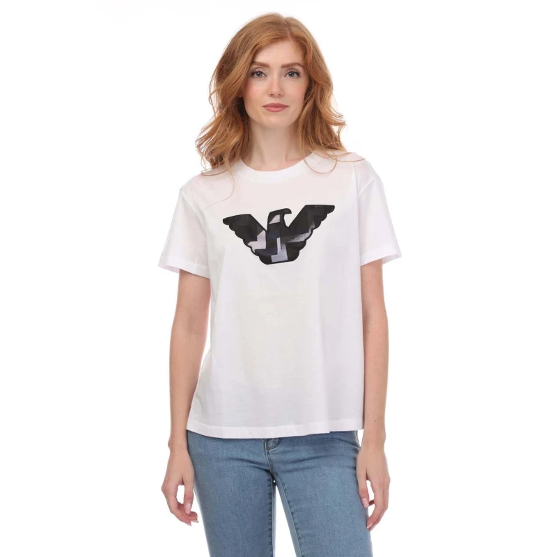 Image of Armani Regular-Fit T-Shirt Regular Fit T-Shirts 8 White 29863801175
