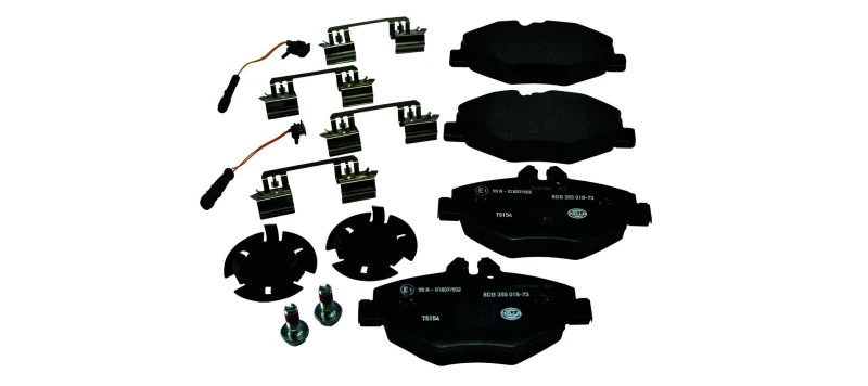Image of HELLA Brake pad set HELLA 8DB 355 018-731