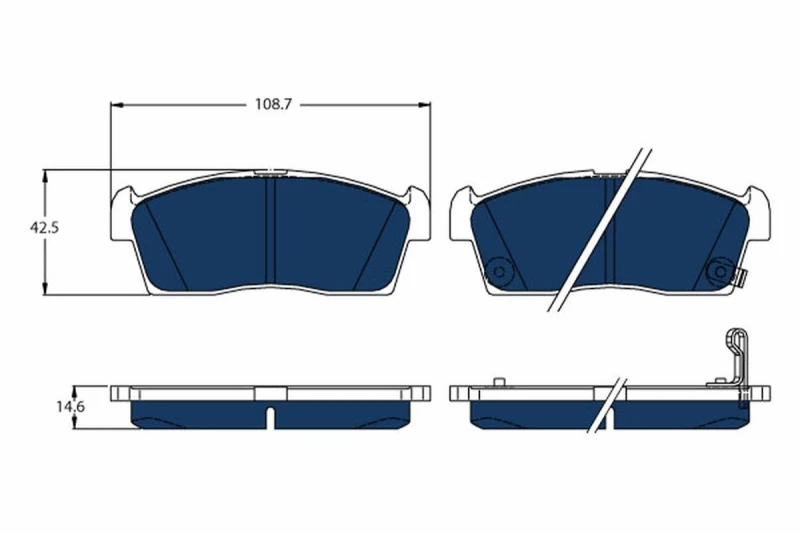 Image of Brake pad set TRW GDB1940BTE