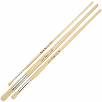 Image of Hog Bristle Paint Brush, Long Handle (Pack of 30) - Major Brushes