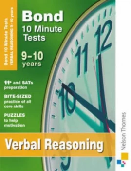 Image of Bond 10 Minute Tests. 9-10 Years Verbal Reasoning by Frances down Paperback