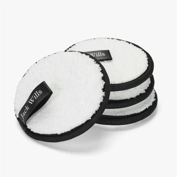 Image of Jack Wills Eco Makeup Remover Cloths 4 Pack - White