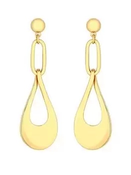 image of Jon Richard Jon Richard Gold Plated Polished Infinity Earrings, Gold, Women