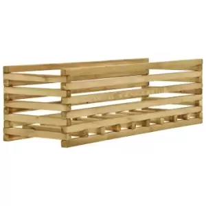 image of Vidaxl Garden Raised Bed 120x40x38.5cm Impregnated Pinewood