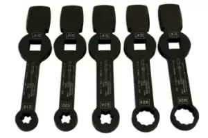 image of Laser Tools 7160 Brake Caliper Wrench Set - HGV 5pc