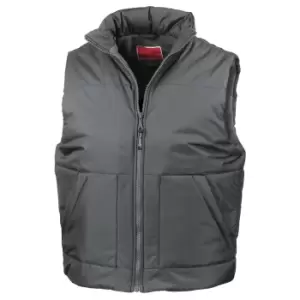 Image of Result Fleece Lined Bodywarmer Water Repellent Windproof Jacket (2XL) (Dark Grey)