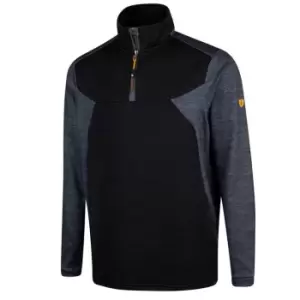Image of Island Green Mens Panelled Top Layer - Black