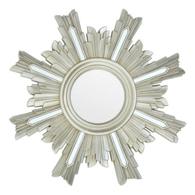 Image of Premier Housewares Sevan Wall Mirror with Mirrored Glass Silver
