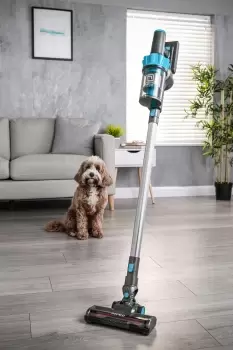 image of Pifco 250W Pet Pro Cordless Rechargeable Stick Vacuum - Blue