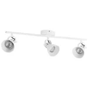 image of Eglo Seras White Ceiling 3 Light Spotlight