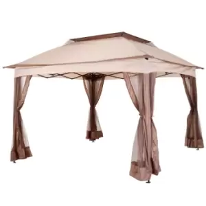 Image of Outsunny Garden Folding Tent Heavy Duty Pop Up Gazebo Outdoor Bbq Party Marquee