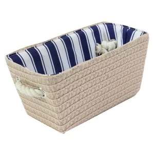 JVL Basket Blue/White Lining Small