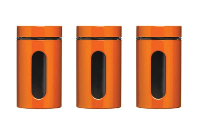Image of Premier Housewares Set of Three Storage Jars Yellow