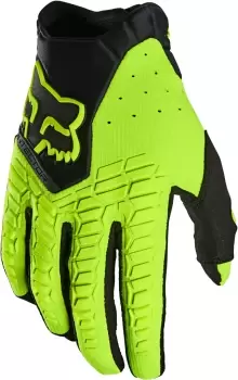 Image of FOX Pawtector Motocross Gloves, yellow, Size XL, yellow, Size XL
