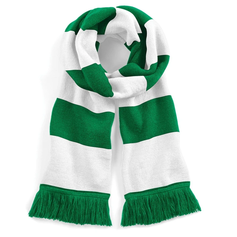 Image of Beechfield Beechfield Men Varsity Scarf in Bright Green Bright Green One Size Male 5063425815586