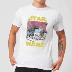 Image of Star Wars ATAT Mens T-Shirt - White - L