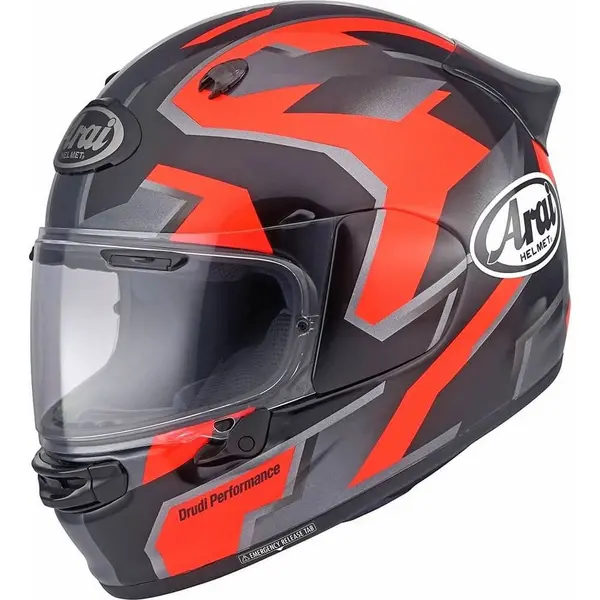 Image of Arai Quantic Robotik Red Full Face Helmet Size XL