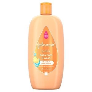 image of Johnson and Johnson 2in1 Bubble Bath and Wash 500ml