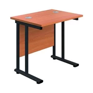 image of Jemini Rectangular Double Upright Cantilever Desk 800x600x730mm