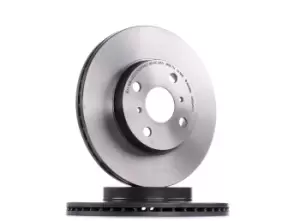 Image of PAIR PAINTED BREMBO BRAKE DISCS 09.8545.11