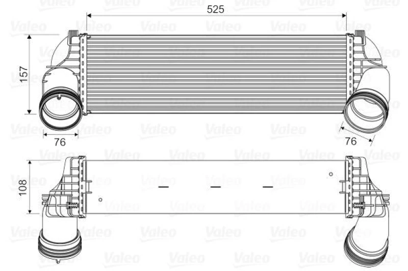 Image of Intercooler VALEO 818562