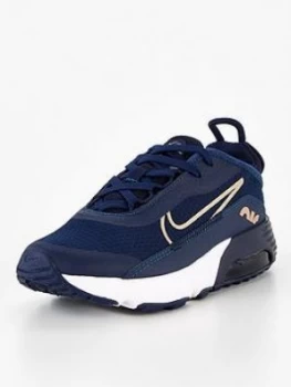 Image of Nike Air Max 2090 Children'S Trainer - Navy/Multi