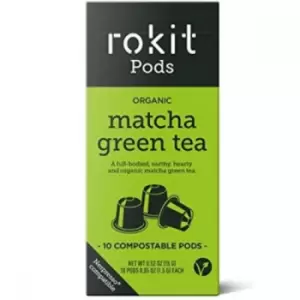 Image of Rokit Organic Matcha Green Tea Pack of 10 Pods