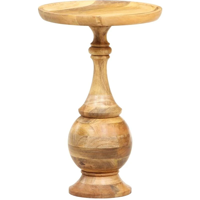 Image of VIDAXL Vidaxl - Round Side Table 43x43x66cm Solid Mango Wood 8719883866185
