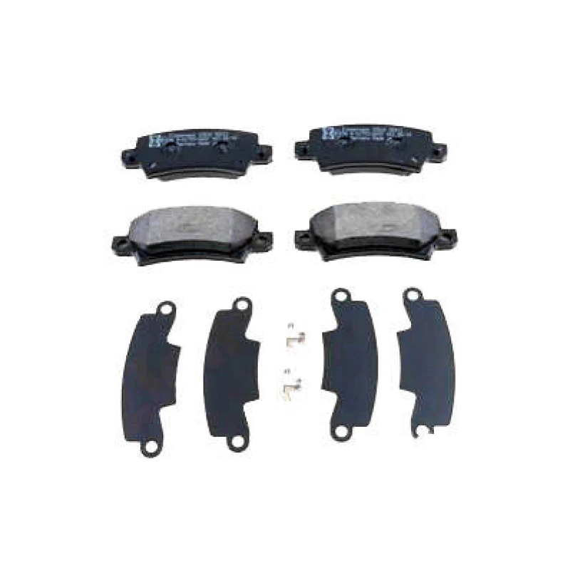 Image of ZIMMERMANN 23816.160.1 Brake pad set Rear Axle, with acoustic wear warning, Photo corresponds to scope of supply Brake Pad Set,disc brake (402)