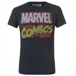 Image of Character Marvel Wash T Shirt Mens - Marvel Comics