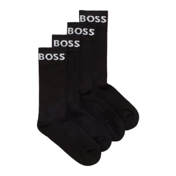 Image of Boss 2 Pack Sport Crew Socks Mens - Black