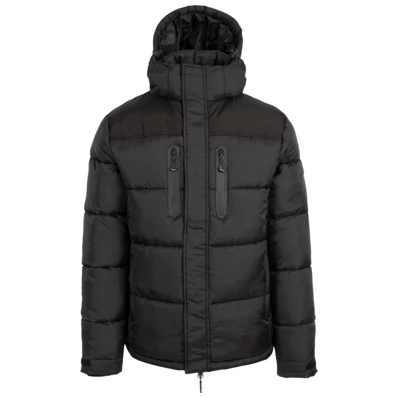 Image of Trespass Trespass Men Parkstone Quilted Jacket in Black Size: large Black L Male 5063425018734