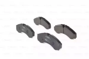 Image of Bosch 0986424833 BP972 Brake Pad Set Disc Brake Front Axle