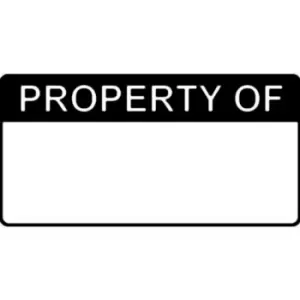 Image of Spectrum Industrial Toxic Symbol - Labels (50 x 50mm Roll of 250)