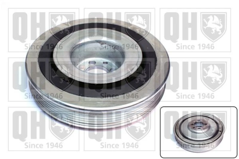 Image of QUINTON HAZELL Crankshaft pulley QUINTON HAZELL QCD127