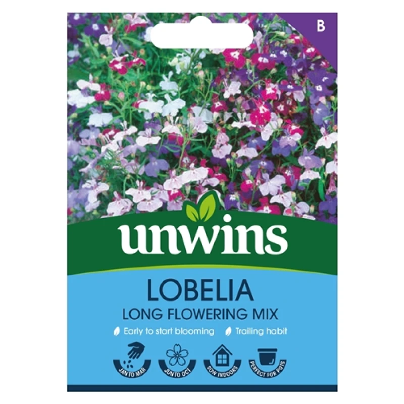 Image of Unwins Lobelia Long Flowering Mixed (Trailing)