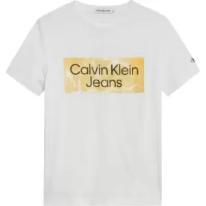 Calvin Klein Jeans Water Placed Logo T-Shirt - White