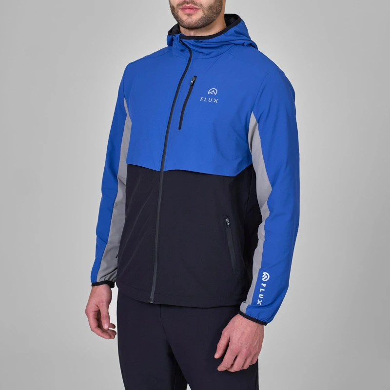Image of Flux Active Versatility Jacket Mens Black/Cobalt male Medium