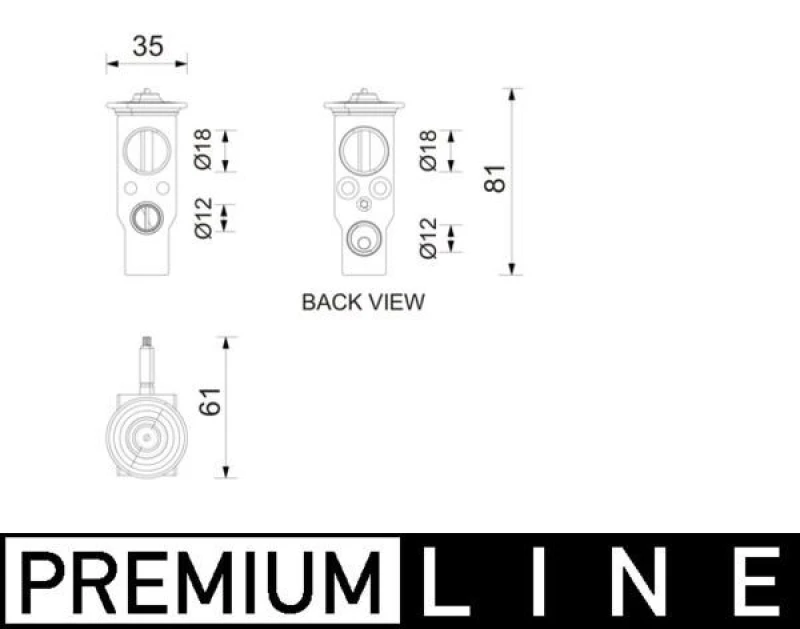 Image of AC expansion valve MAHLE AVE 211 000P