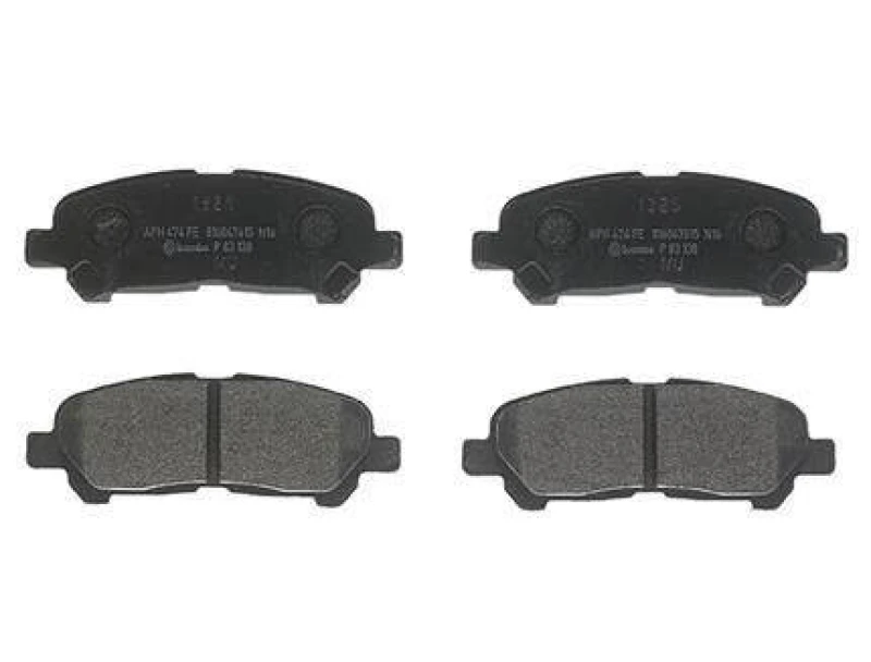 Image of BREMBO P 83 138 Brake pad set PRIME LINE excl. wear warning contact, without accessories, with anti-squeak plate Brake Pad Set,disc brake (402)