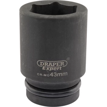 Image of Draper Expert 1" Drive Deep Hexagon Impact Socket Metric 1" 43mm